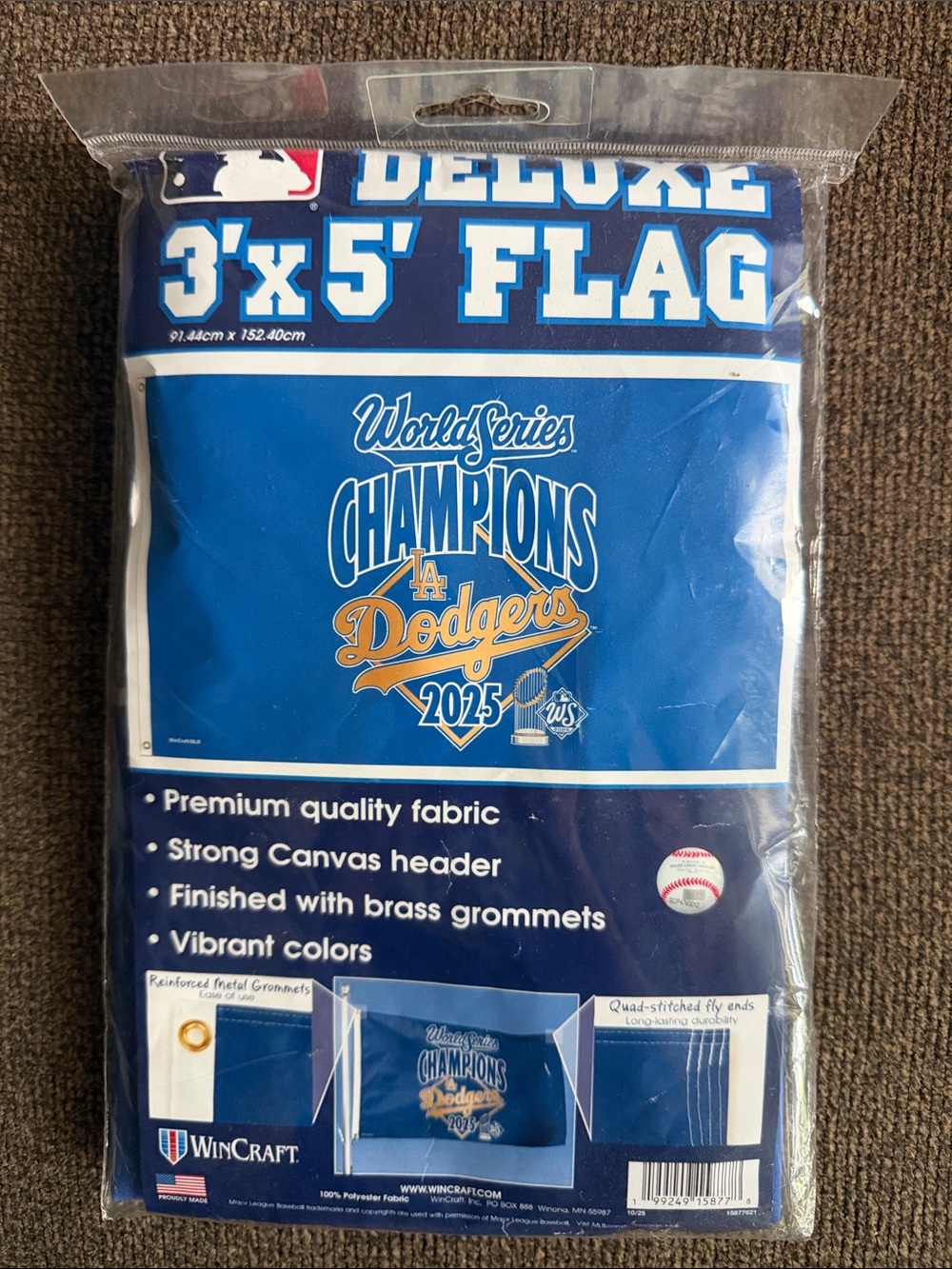 Los Angeles Dodgers 2025 Championship Flag ( NEW )